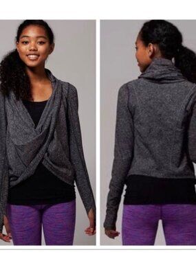 Ivviva Girls Gray Draped Cowl Neck Sweater - Size 12